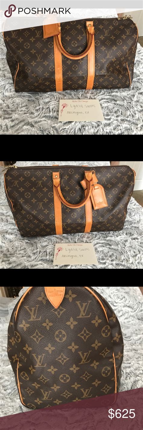 louis vuitton keepall luggage tag